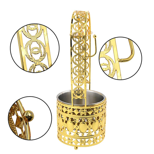 Hookah Charcoal Holder Basket Gold - My Perfect Hookah