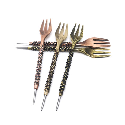 🔧✨ LOMINT Retro Design Hookah Fork – 2-in-1 Shisha Tool