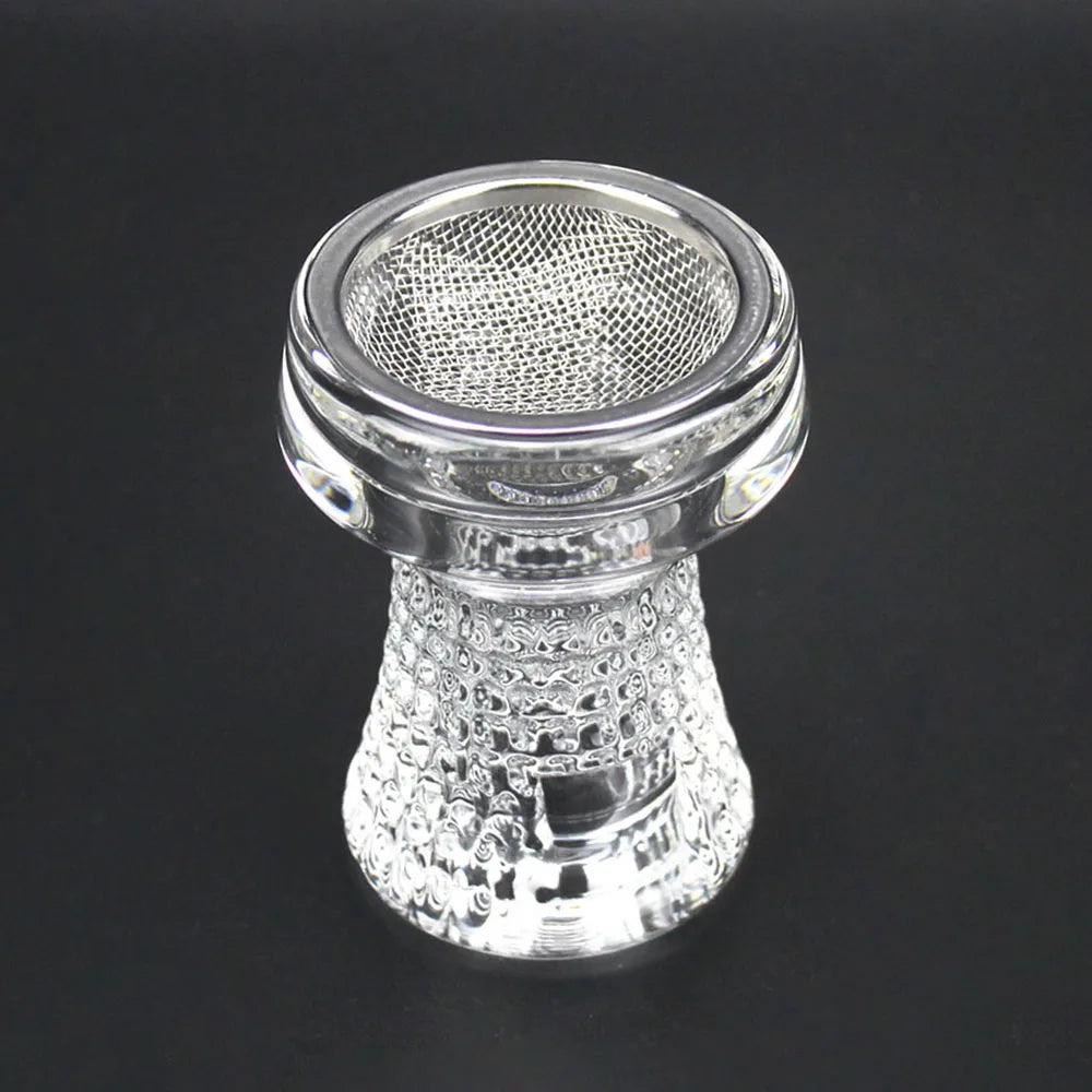 🔮 Glass Hookah Bowl with Net – Elegant & Functional