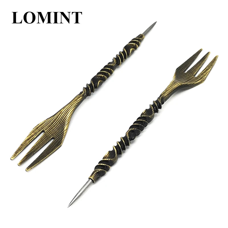 🔧✨ LOMINT Retro Design Hookah Fork – 2-in-1 Shisha Tool
