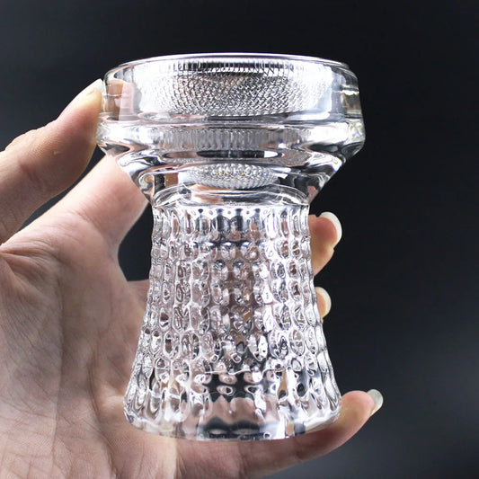 🔮 Glass Hookah Bowl with Net – Elegant & Functional
