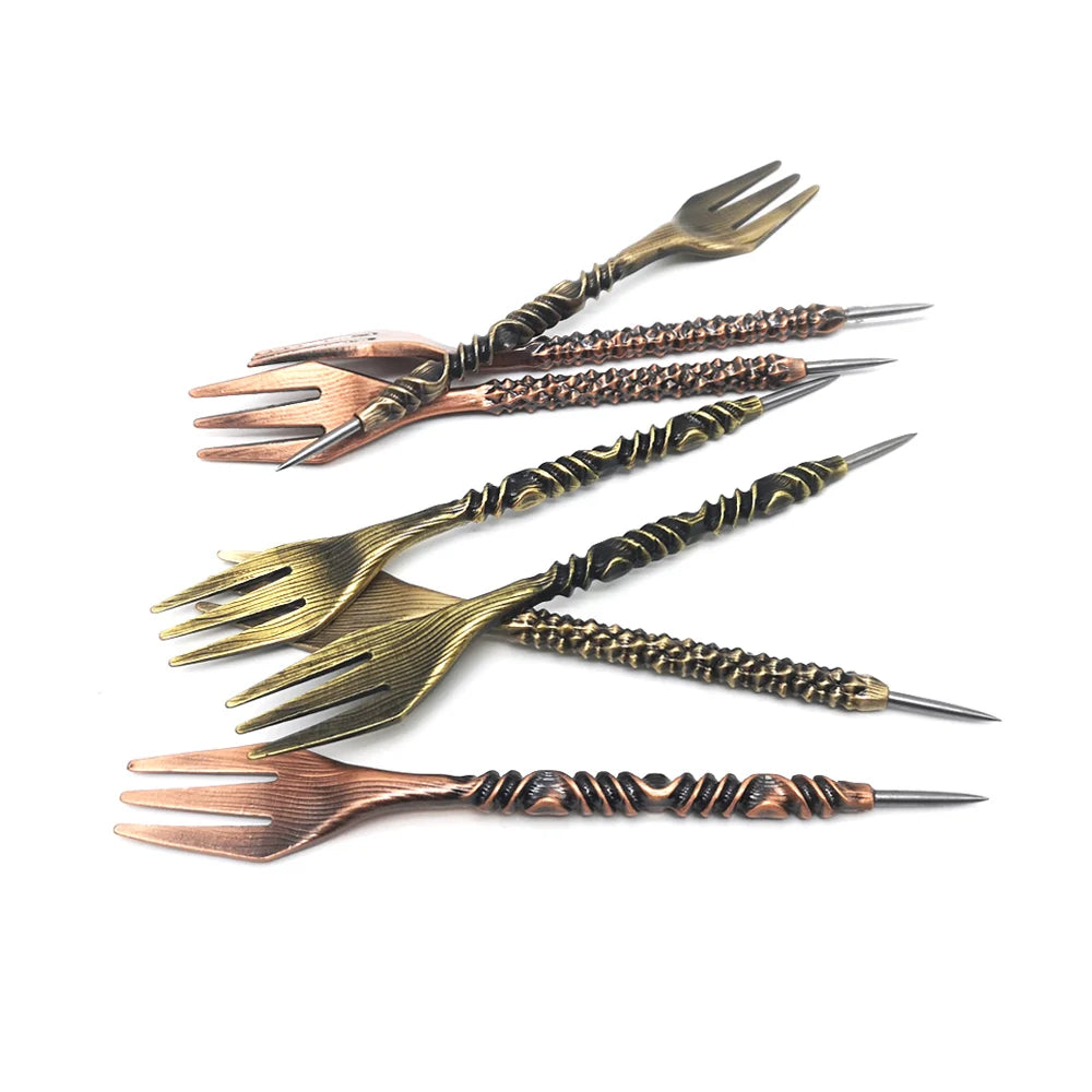 🔧✨ LOMINT Retro Design Hookah Fork – 2-in-1 Shisha Tool