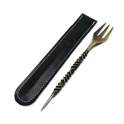 🔧✨ LOMINT Retro Design Hookah Fork – 2-in-1 Shisha Tool