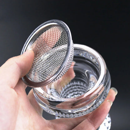 🔮 Glass Hookah Bowl with Net – Elegant & Functional