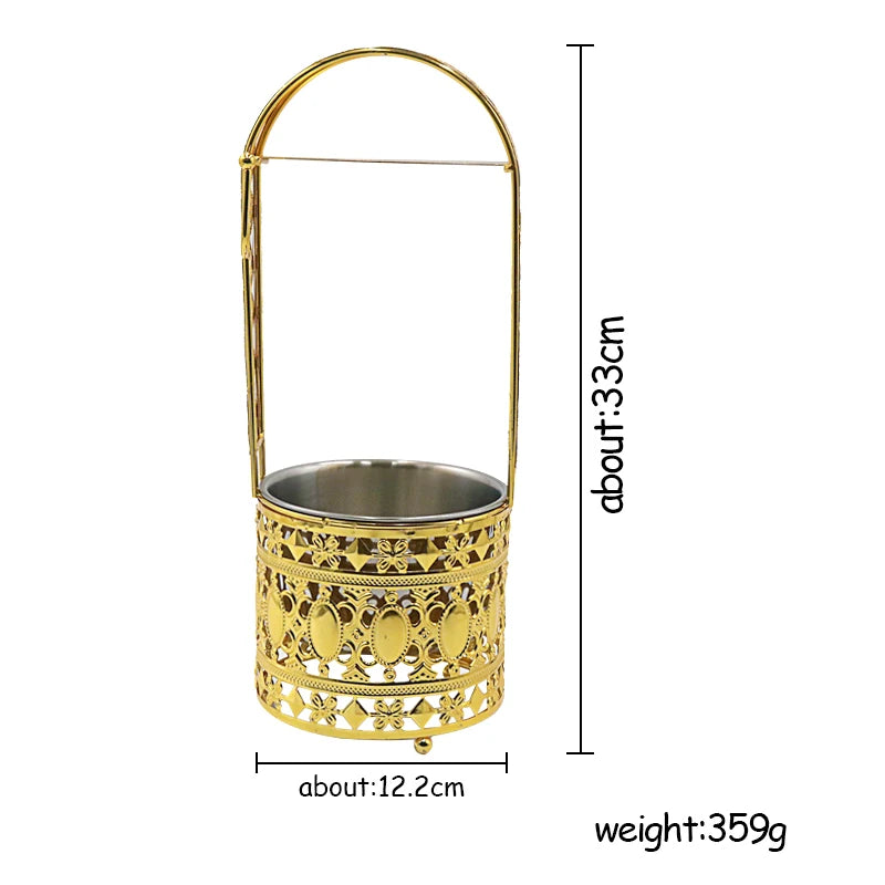 Hookah Charcoal Holder Basket Gold - My Perfect Hookah
