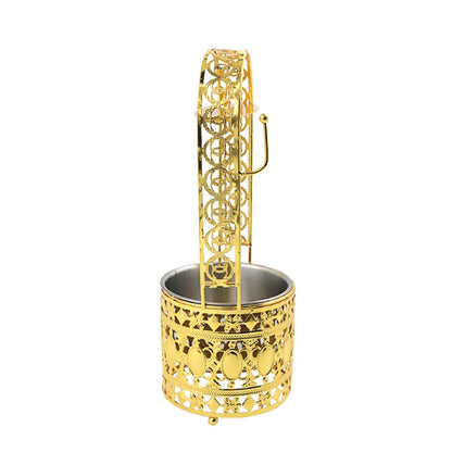 Hookah Charcoal Holder Basket Gold - My Perfect Hookah