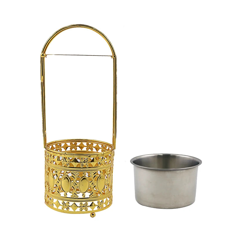 Hookah Charcoal Holder Basket Gold - My Perfect Hookah