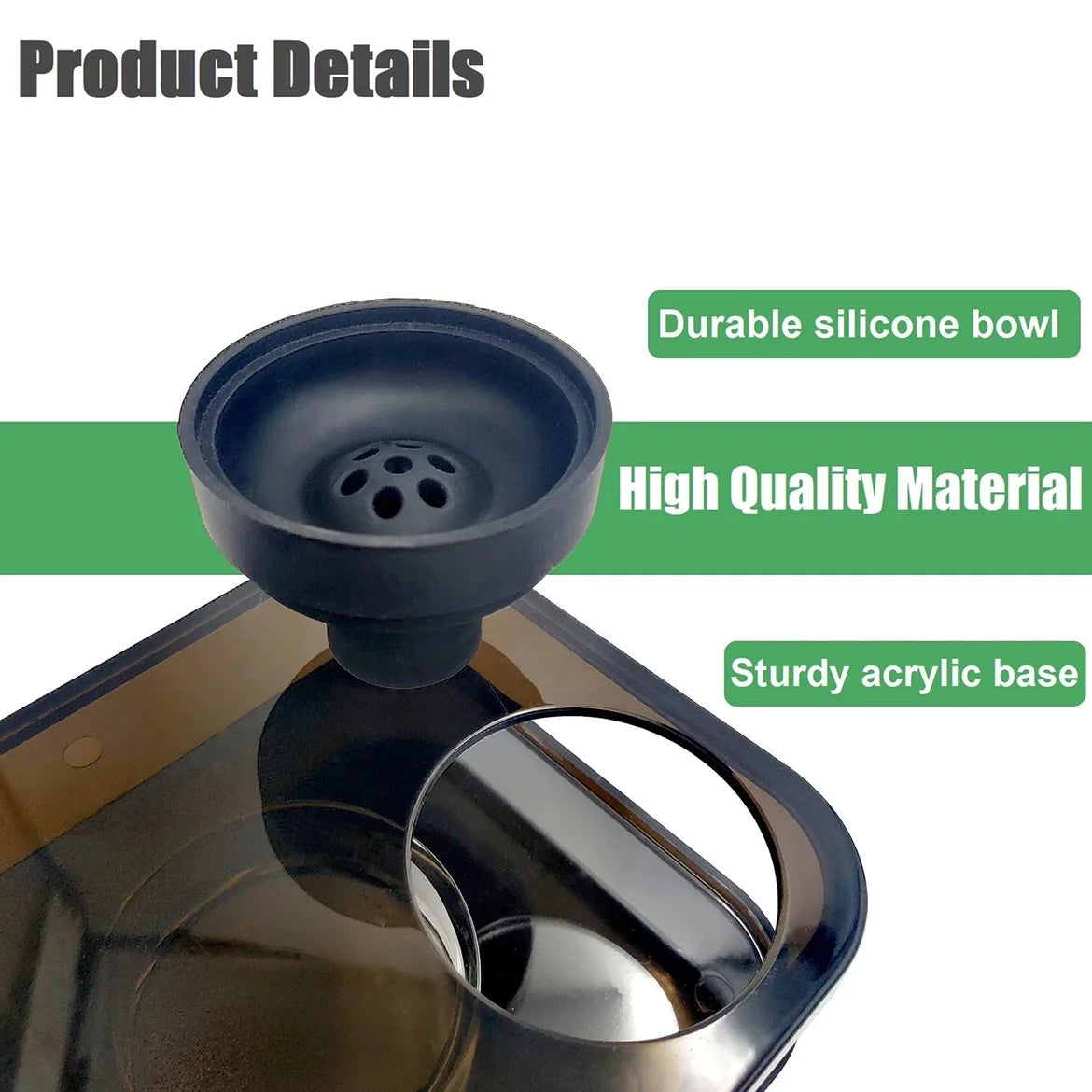 Book Box Hookah Set with Chicha Tobacco Bowl & Cigarette Holder & LED Light - My Perfect Hookah