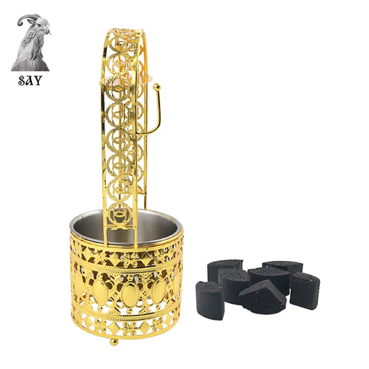 Hookah Charcoal Holder Basket Gold - My Perfect Hookah