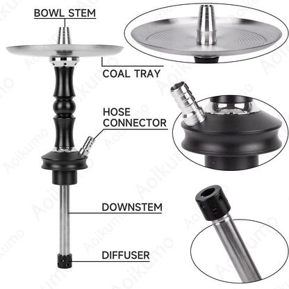Complete Saint Black Breeze 2 Hookah set - My Perfect Hookah