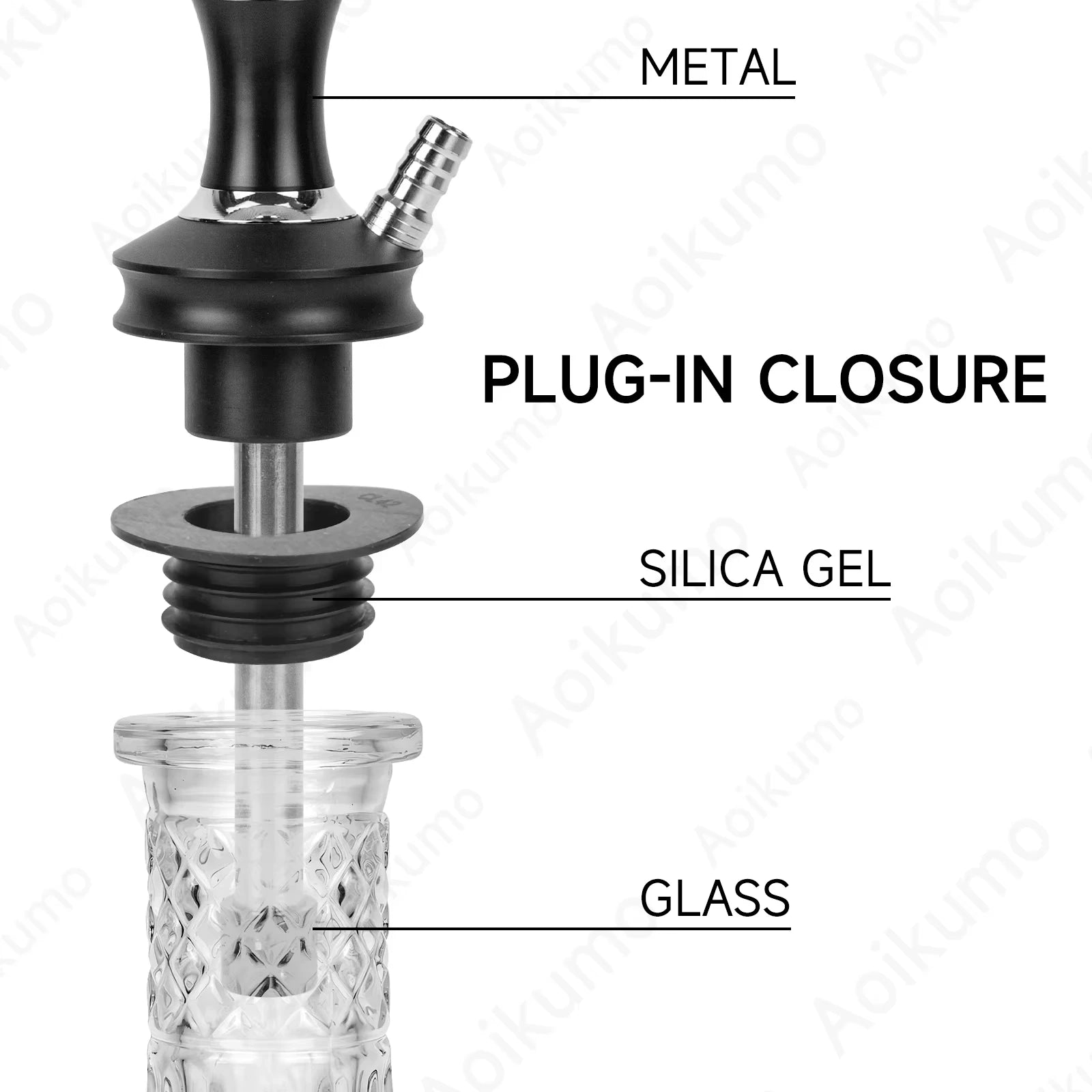 Complete Saint Black Breeze 2 Hookah set - My Perfect Hookah
